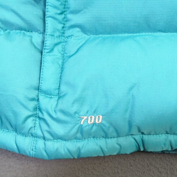 The North Face Vest Women's XL Blue Nuptse 700 Puffer Down Jacket Winter Outdoor - Picture 3 of 12